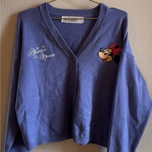 Minnie Mouse Embroidered Cardigan